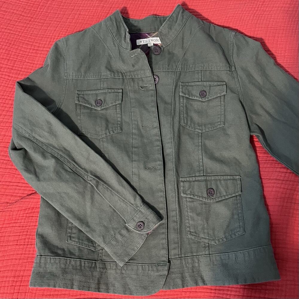 NWT Stetson Sage Green Jacket Women's Small Retail $78 - Matching Skirt Separate